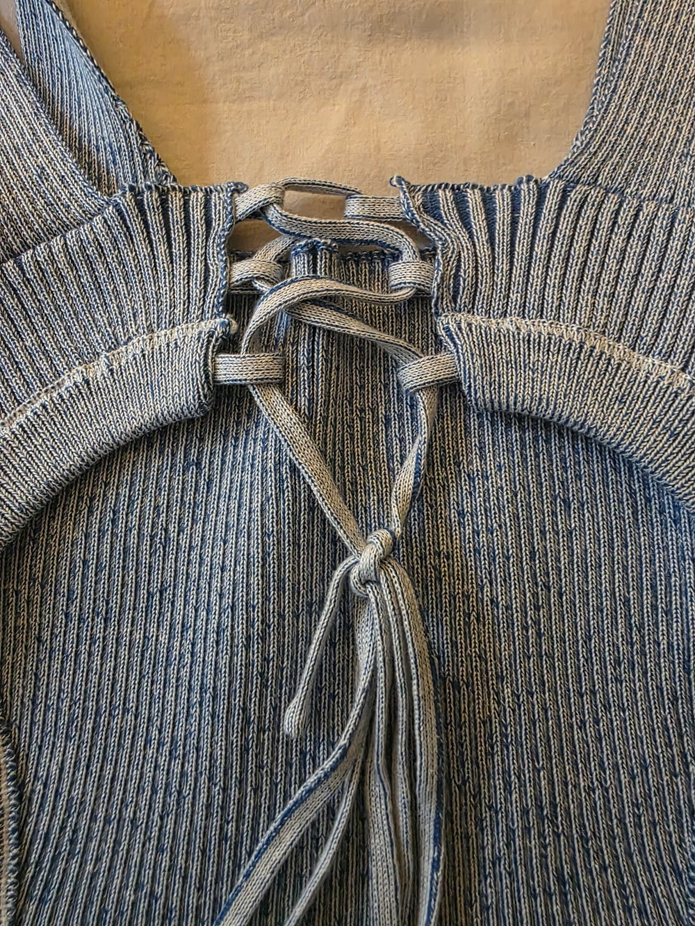 NWOT JLUXLABEL Light Blue Ribbed Knit Skirt & Body Suit - Picture 8 of 12